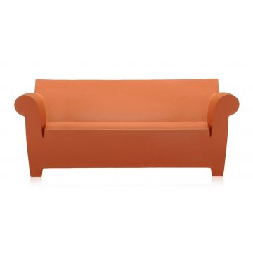 Canapea Kartell Bubble Club cu doua locuri design Philippe Starck 195cm ocru