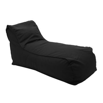 Sezlong puf de gradina Lara Negru 60x150x40 cm